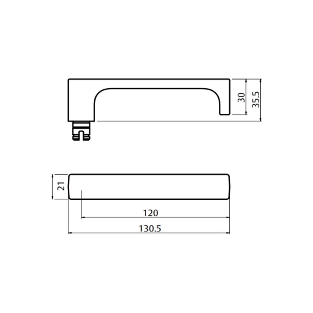 Lockwood Door Handle Round End Plate With 112 Lever Satin Chrome 2905/112SC - Image 3