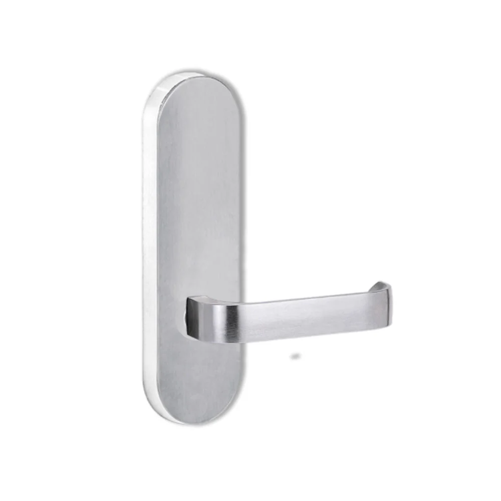 Lockwood Door Handle Round End Plate With 131 Lever Satin Chrome 2805/131SC