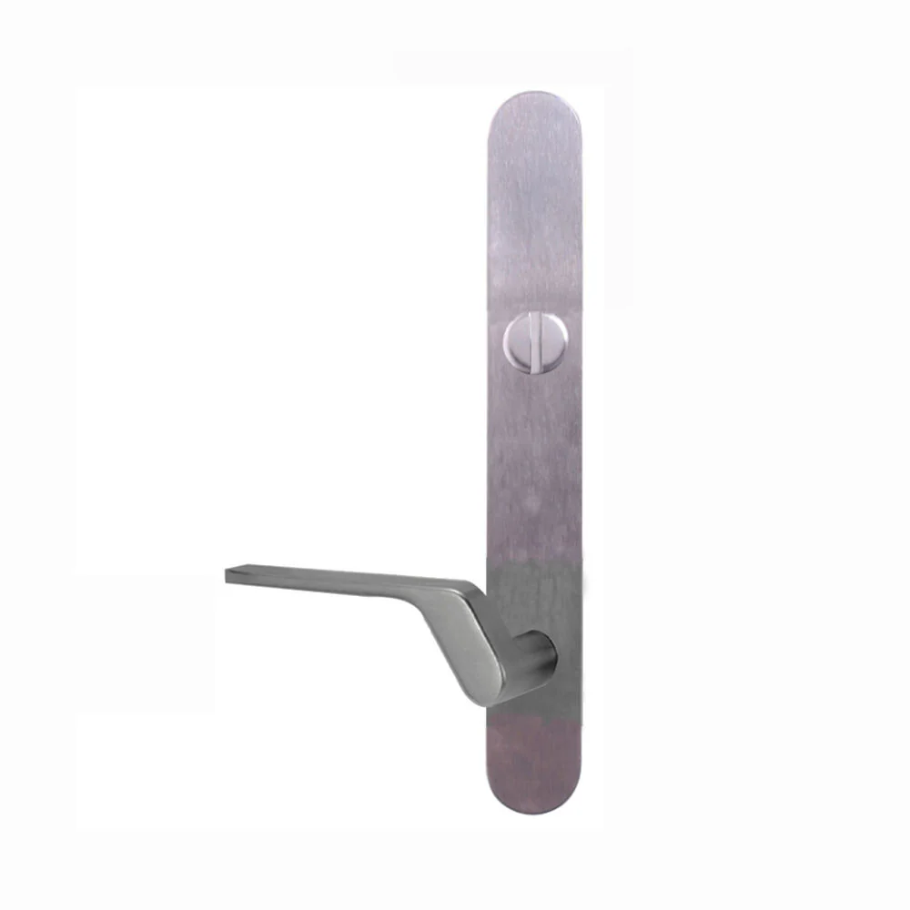 Lockwood Door Handle Round End Plate With Emergency Turn & 41 Lever Satin Chrome - Image 4