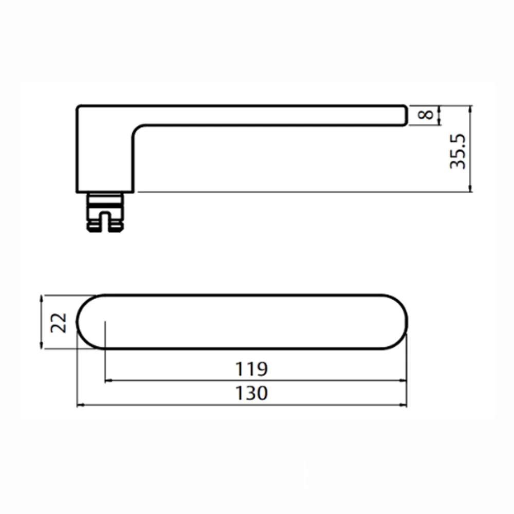 Lockwood Door Handle Round End Plate With Privacy Indicator Emergency Turn 106 Lever Satin Chrome - Image 2