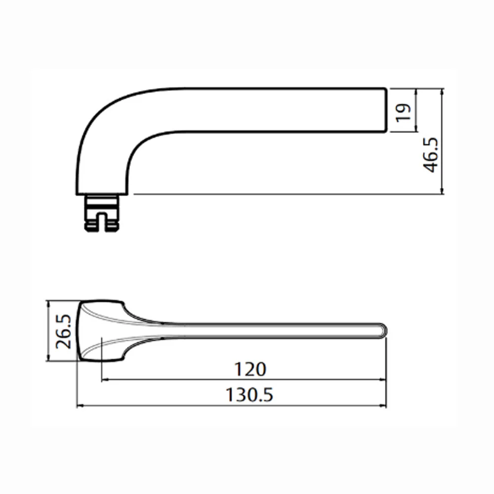 Lockwood Door Handle Round End Plate With Privacy Indicator Emergency Turn 123 Lever Satin Chrome - Image 2