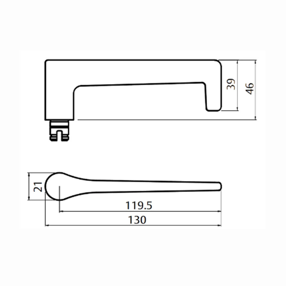 Lockwood Door Handle Round End Plate With Privacy Indicator Emergency Turn 145 Lever Satin Chrome - Image 2