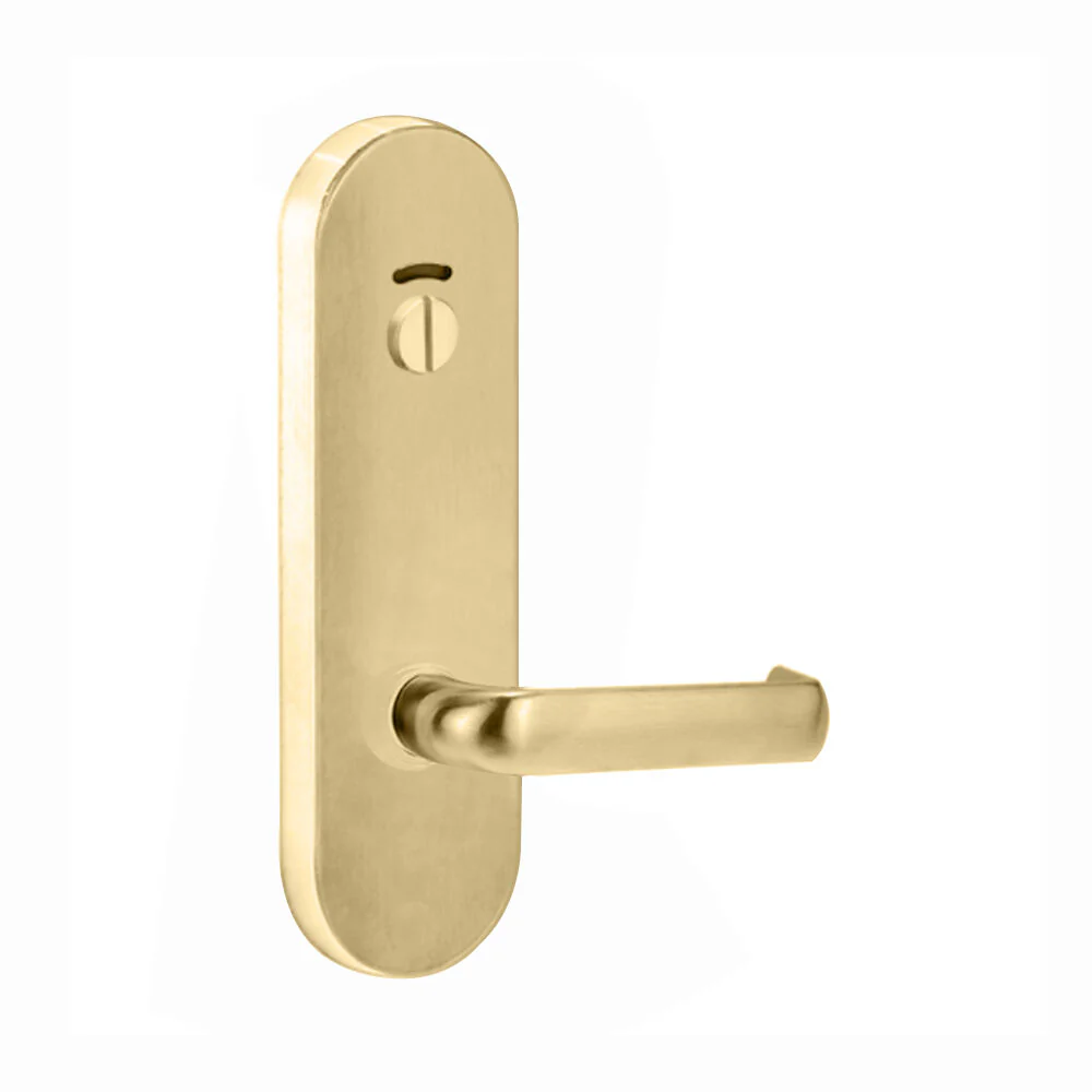 Lockwood Door Handle Round End Plate With Privacy Indicator Emergency Turn 77 Lever - Image 5