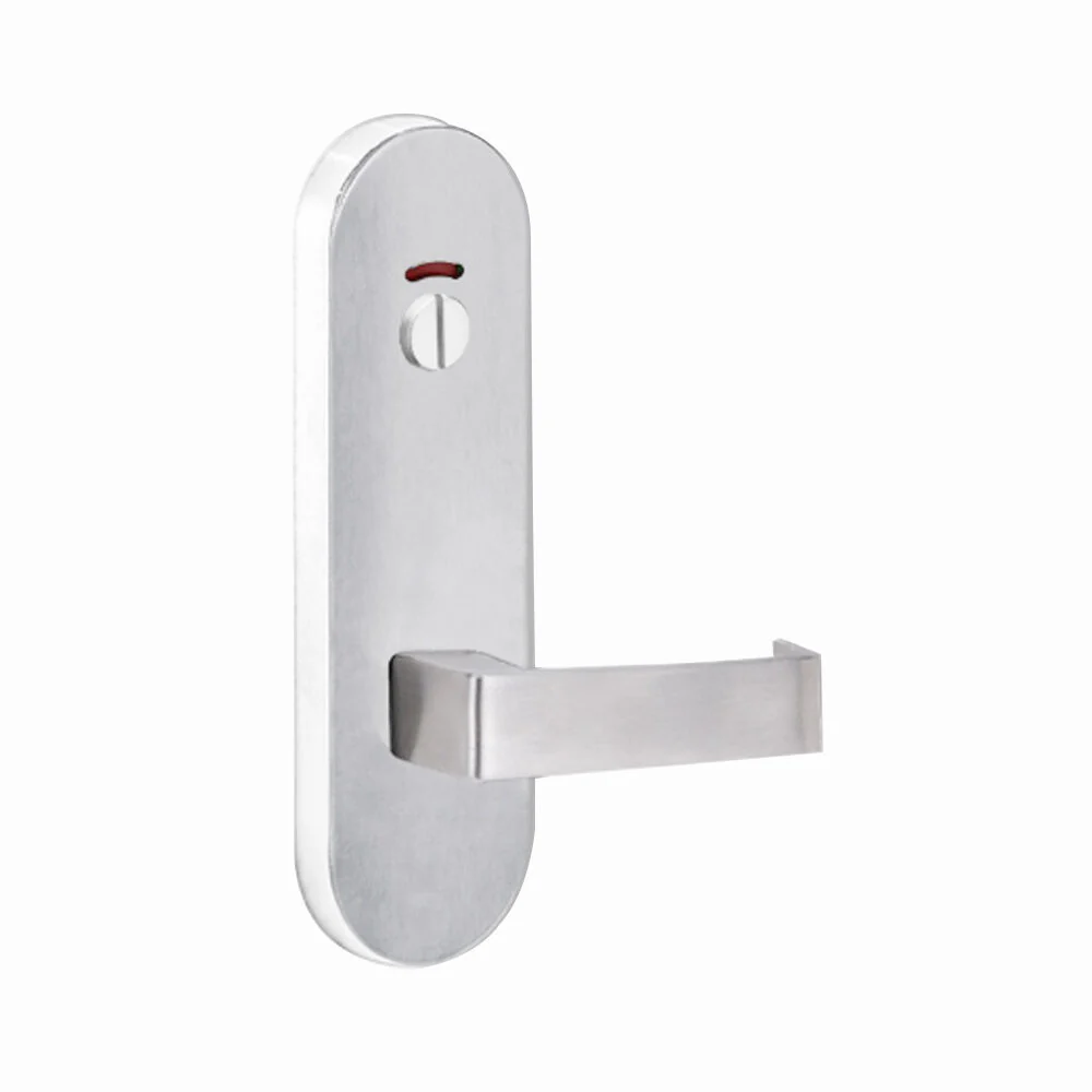 Lockwood Door Handle Round End Plate With Privacy Indicator Emergency Turn 90 Lever - Image 2