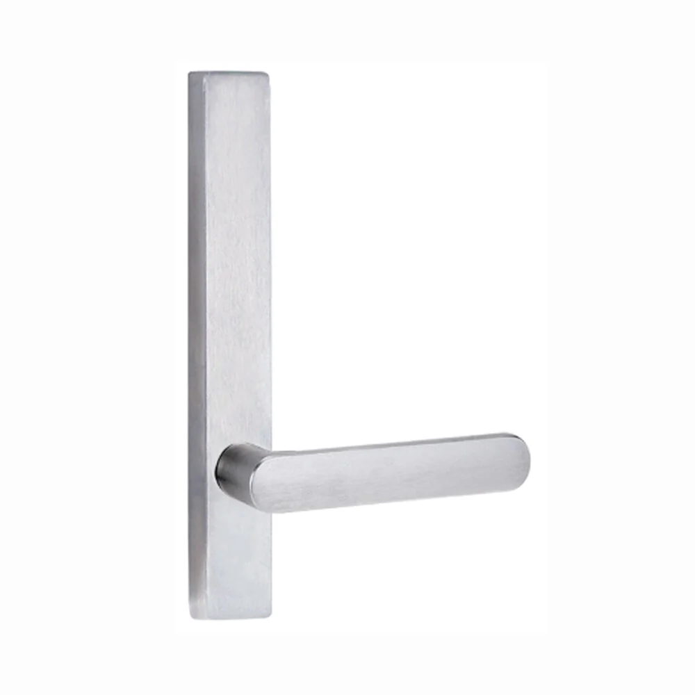Lockwood Door Handle Square End Plate With 106 Lever Satin Chrome 4805/106SC