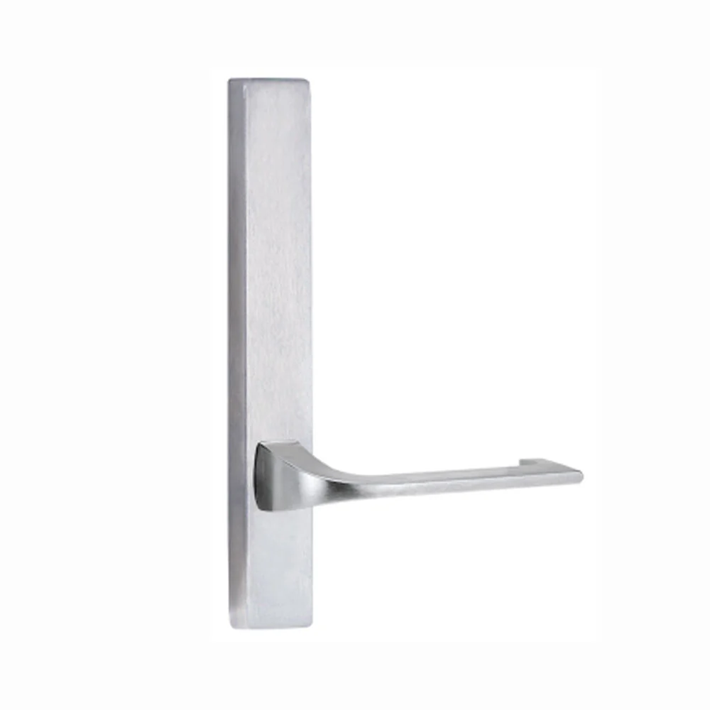 Lockwood Door Handle Square End Plate With 124 Lever Satin Chrome 4805/124SC