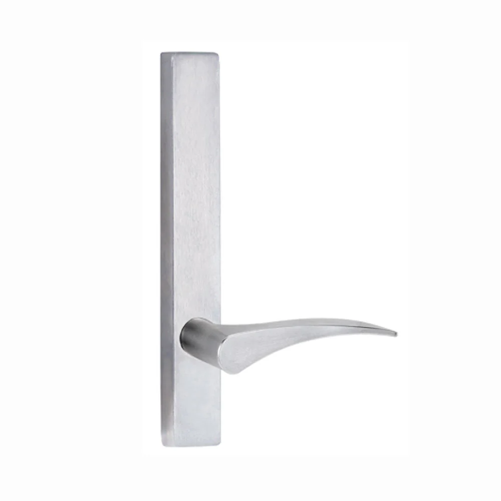 Lockwood Door Handle Square End Plate With 153 Lever Left Hand Satin Chrome 4805/153LSC