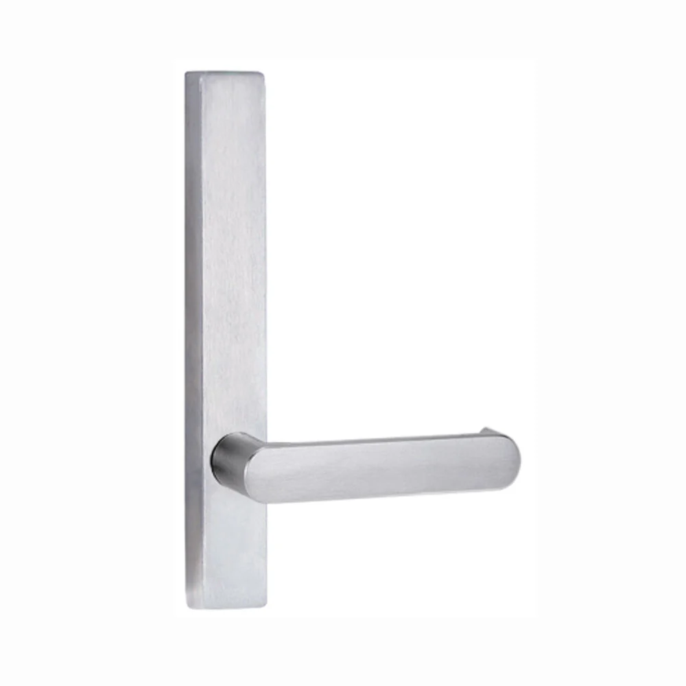 Lockwood Door Handle Square End Plate With 166 Lever Satin Chrome 4805/166SC