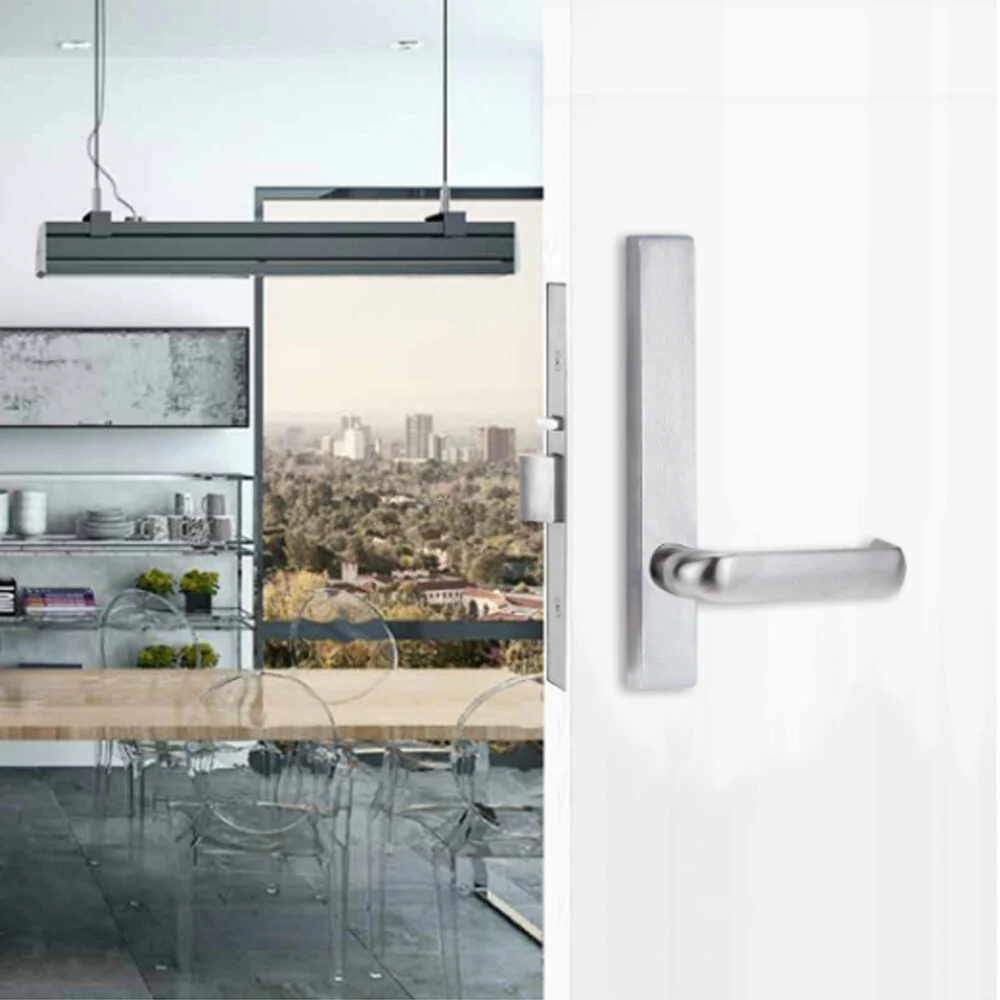 Lockwood Door Handle Square End Plate With 77 Lever - Available in Various Finishes - Image 2