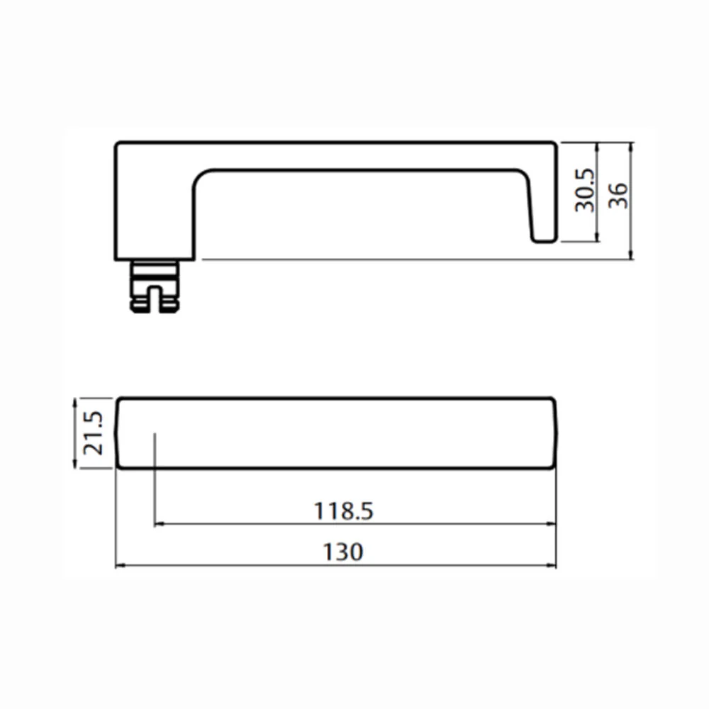 Lockwood Door Handle Square End Plate With Cylinder & 111 Lever Satin Chrome 1901/111SC - Image 3