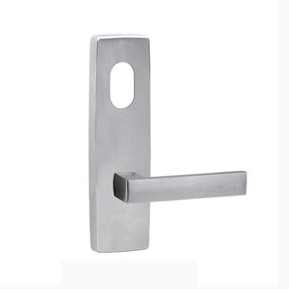 Lockwood Door Handle Square End Plate With Cylinder Hole & 101 Lever - Available in Various Finishes - Image 3