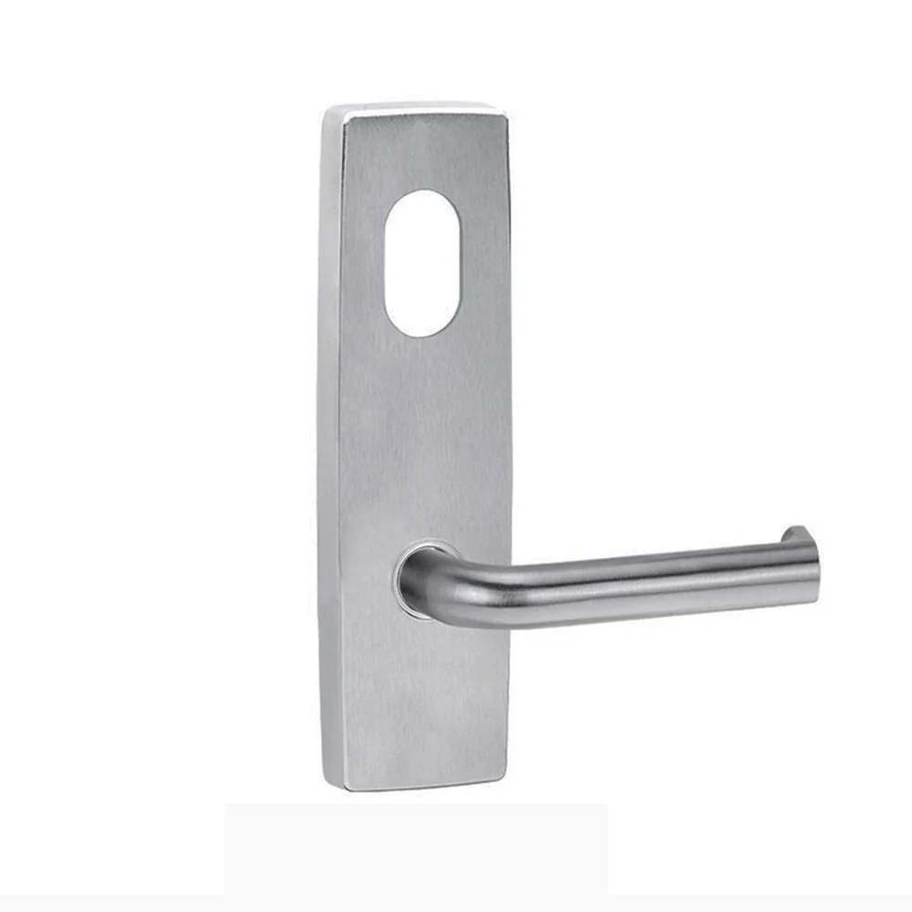 Lockwood Door Handle Square End Plate With Cylinder Hole & 102 Lever - Available in Various Finishes - Image 3