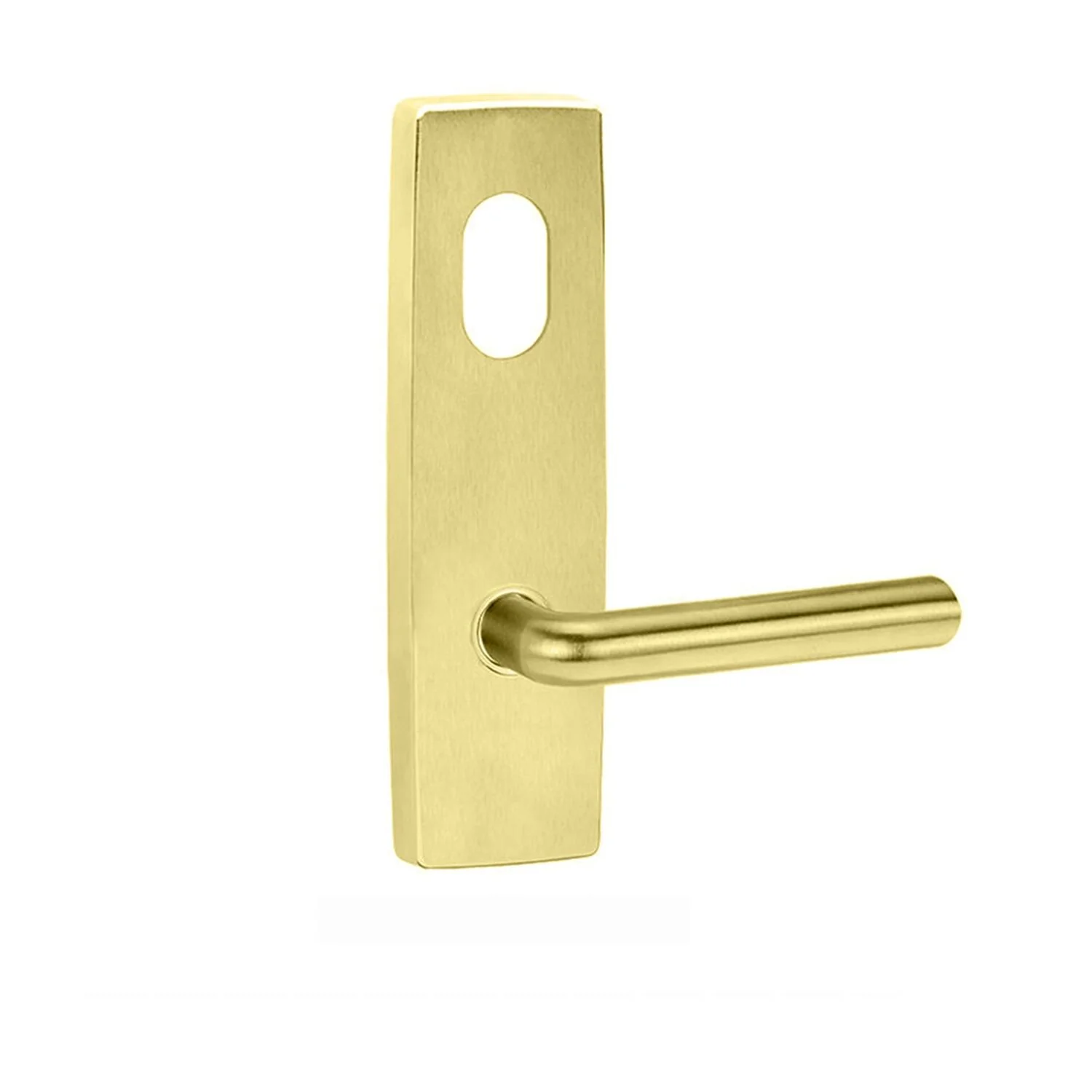 Lockwood Door Handle Square End Plate With Cylinder Hole & 104 Lever - Available in Various Finishes - Image 2