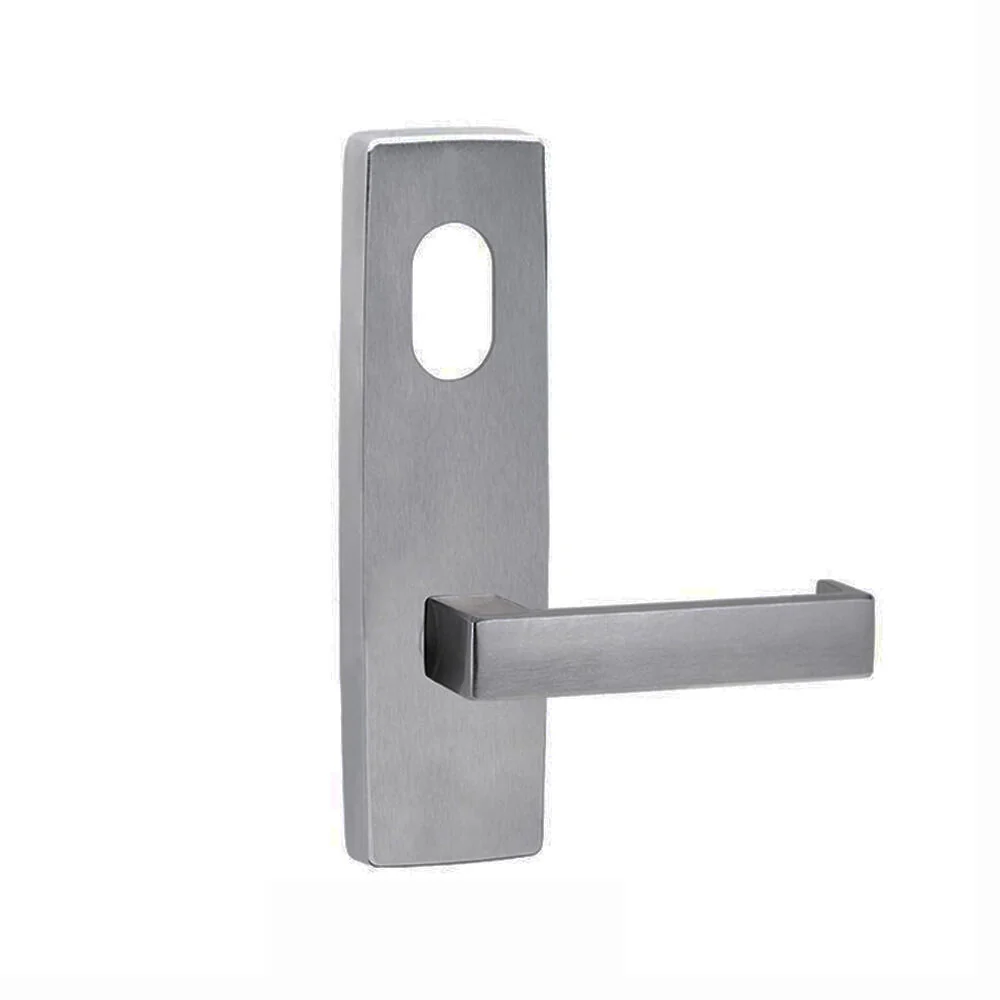 Lockwood Door Handle Square End Plate With Cylinder Hole & 111 Lever - Available in Various Finishes - Image 3