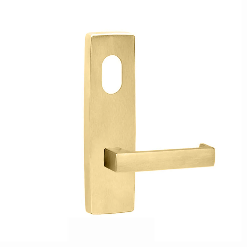 Lockwood Door Handle Square End Plate With Cylinder Hole & 112 Lever - Available in Various Finishes - Image 2