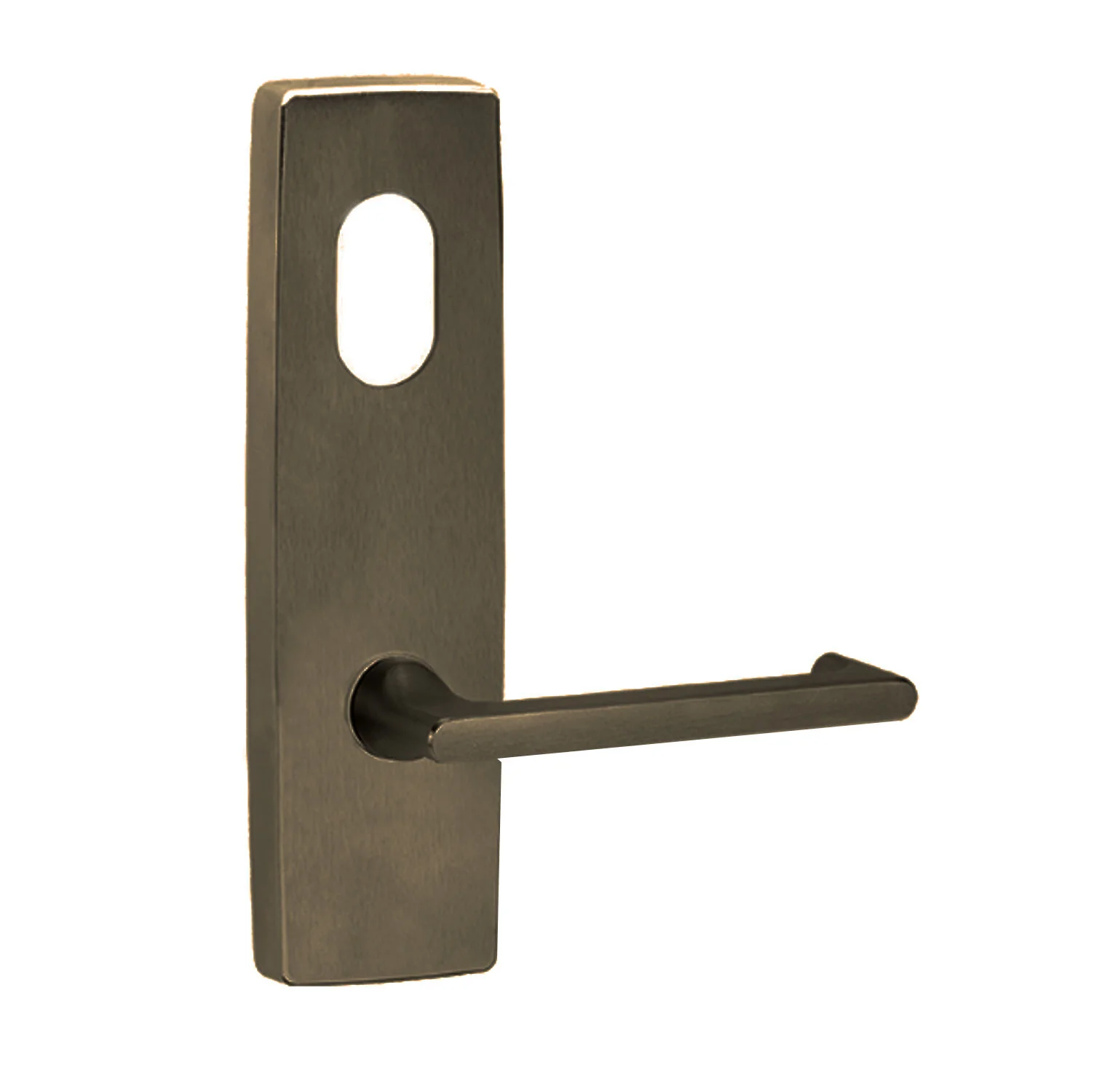 Lockwood Door Handle Square End Plate With Cylinder Hole & 118 Lever - Available in Various Finishes - Image 2