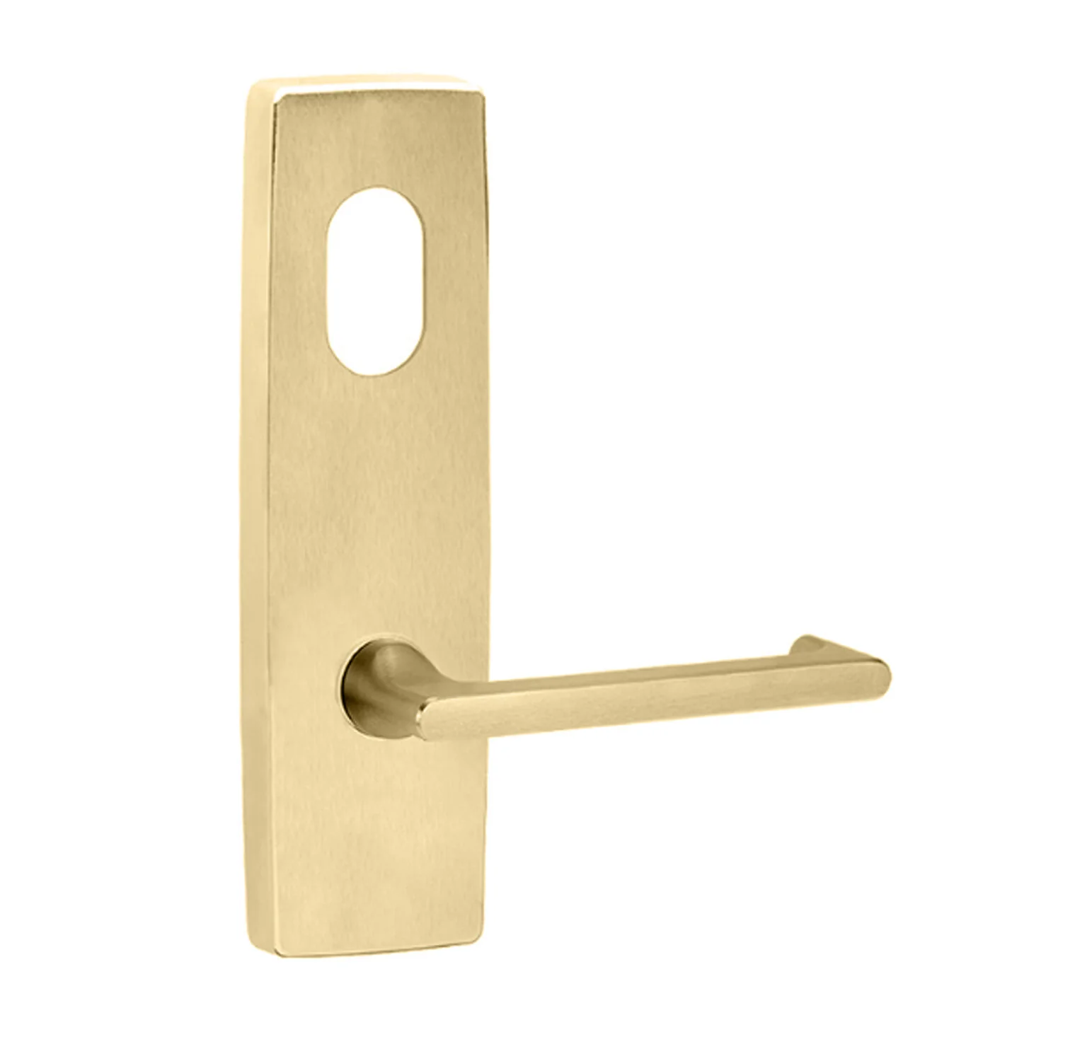 Lockwood Door Handle Square End Plate With Cylinder Hole & 118 Lever - Available in Various Finishes - Image 3