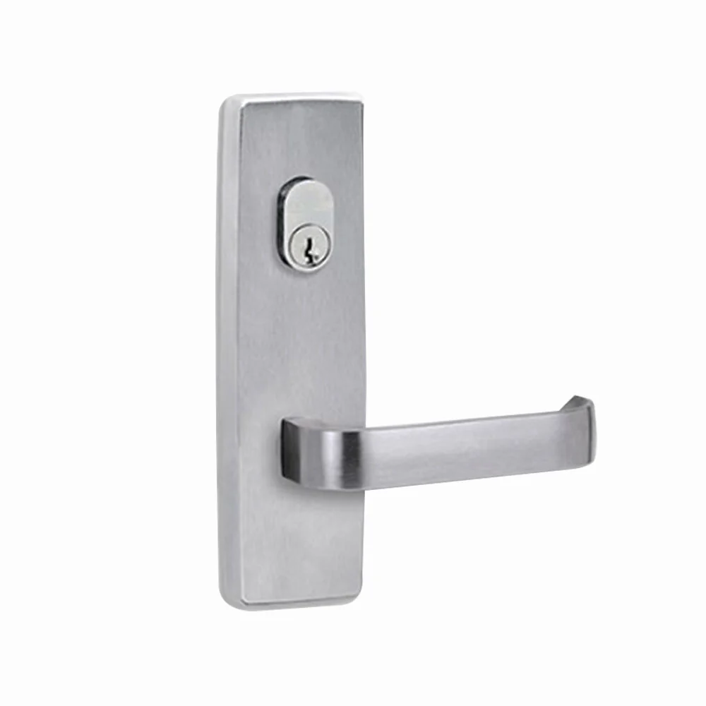 Lockwood Door Handle Square End Plate With Cylinder Hole & 131 Lever - Available in Various Finishes - Image 3