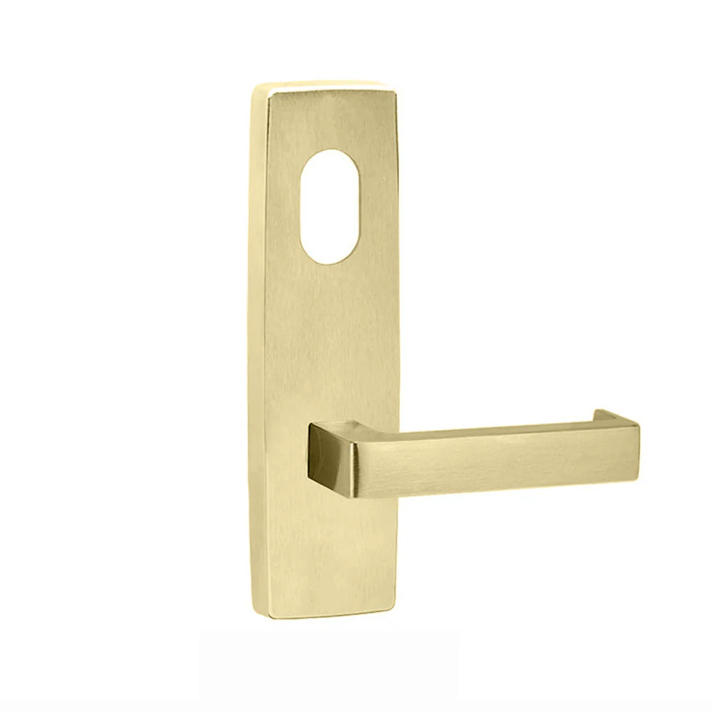 Lockwood Door Handle Square End Plate With Cylinder Hole & 142 Lever - Available in Various Finishes - Image 2