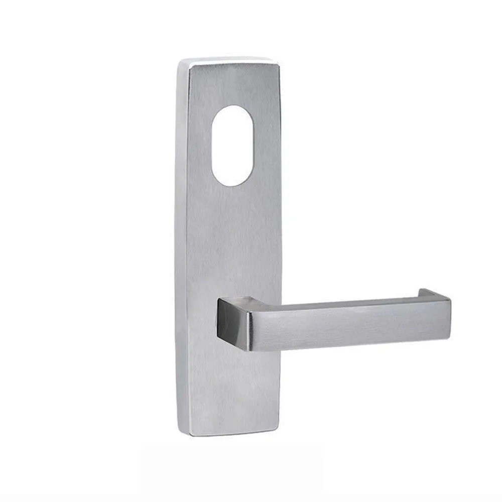Lockwood Door Handle Square End Plate With Cylinder Hole & 142 Lever - Available in Various Finishes - Image 3