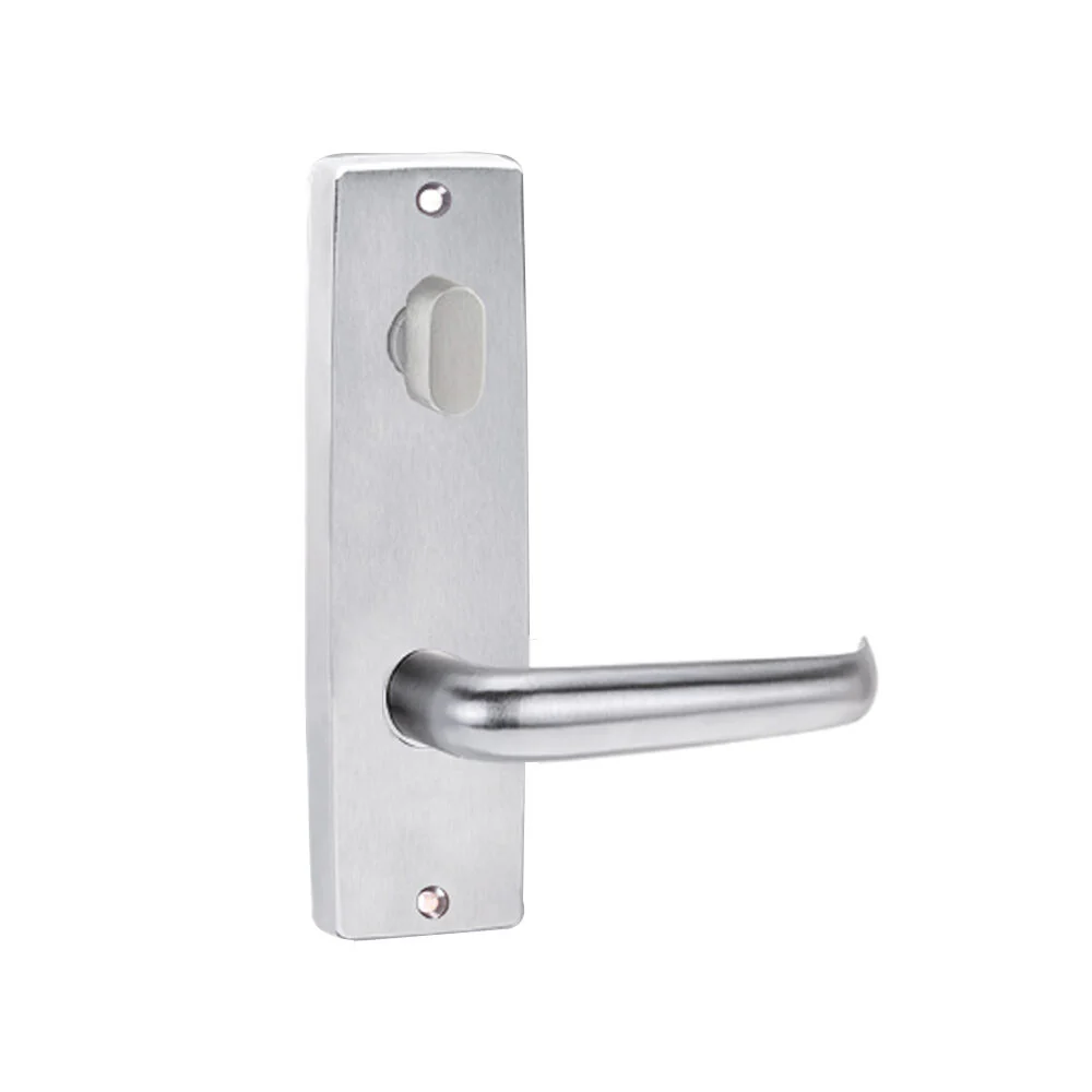 Lockwood Door Handle Square End Plate With Turn & 180 Lever Satin Chrome 1904/180SC