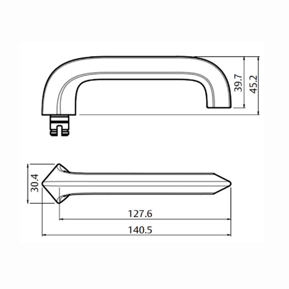 Lockwood Door Handle Square End Plate w/ Privacy Indicator Emergency Turn & 116 Lever Satin Chrome - Image 3