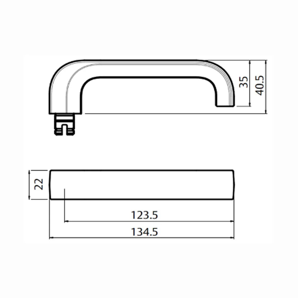 Lockwood Door Handle Square End Plate w/ Privacy Indicator Emergency Turn & 131 Lever Satin Chrome - Image 3