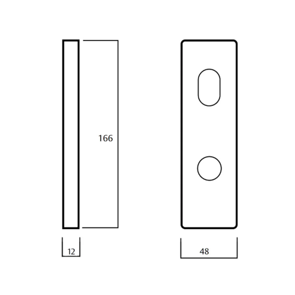 Lockwood Door Handle 1901 Square End Plate With Cylinder & 77 Lever Satin Chrome 1901/77SC - Image 4