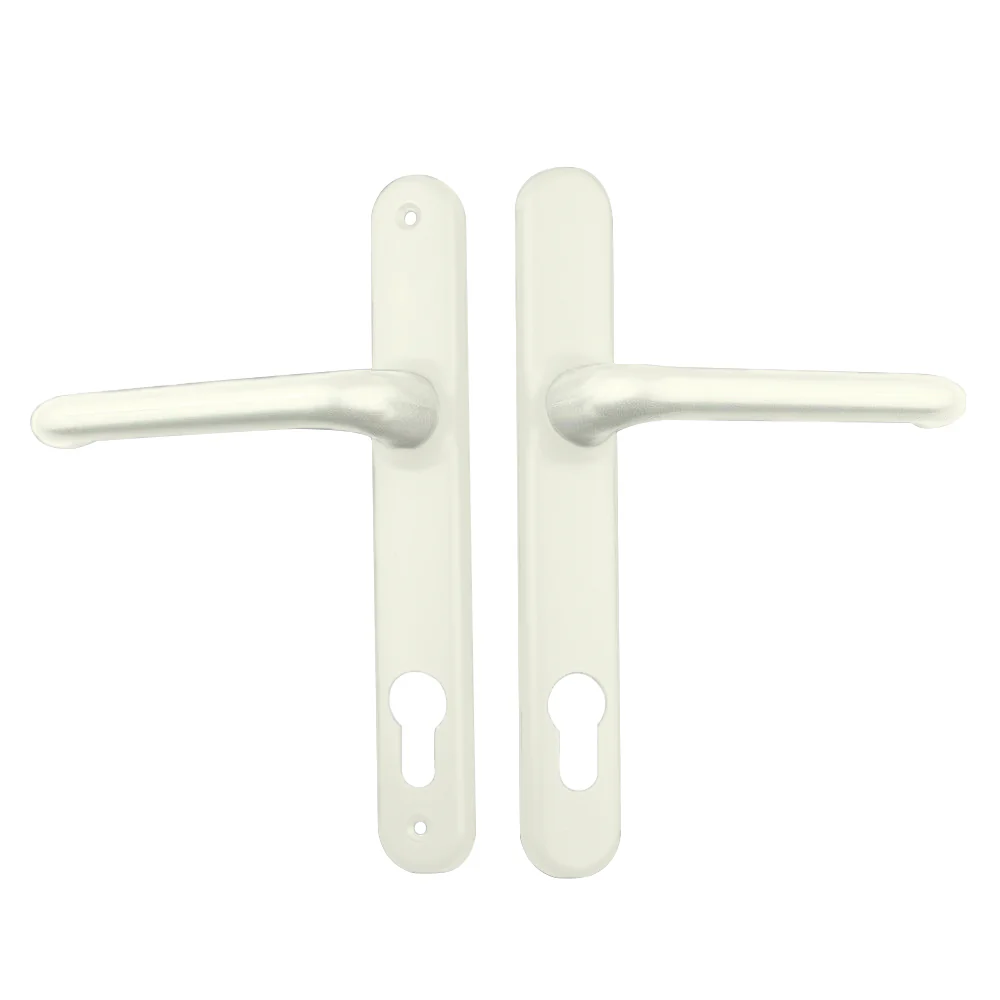 Lockwood Door Handle Verona Long Plate Furniture Lever Pearl White VR20485PW