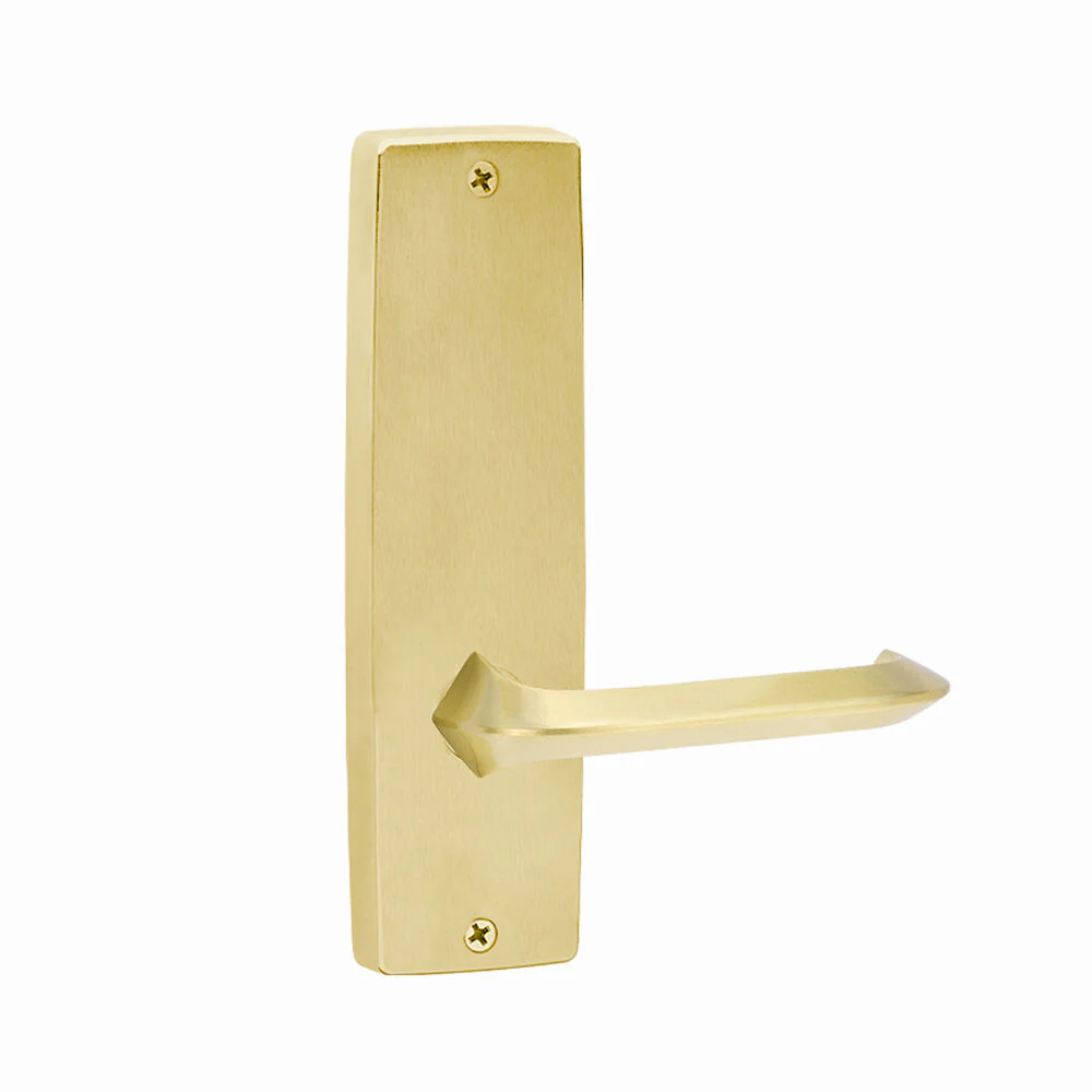 Lockwood Door Lever Handle Square End Plate 116 Lever - Available in Polished Brasss & Satin Chrome - Image 6