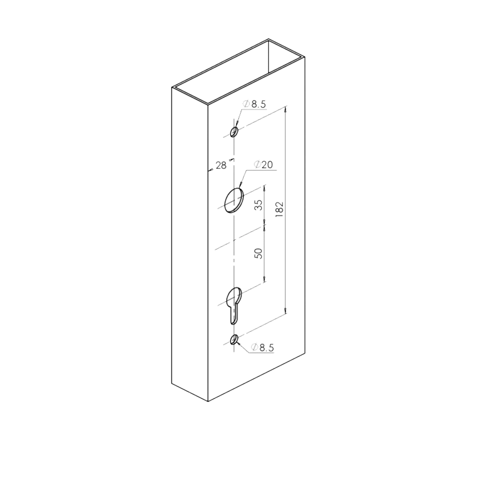 Lockwood Door Lock Pack Induro Mortice Palladium Aria Levers Black with Cylinder - Image 6