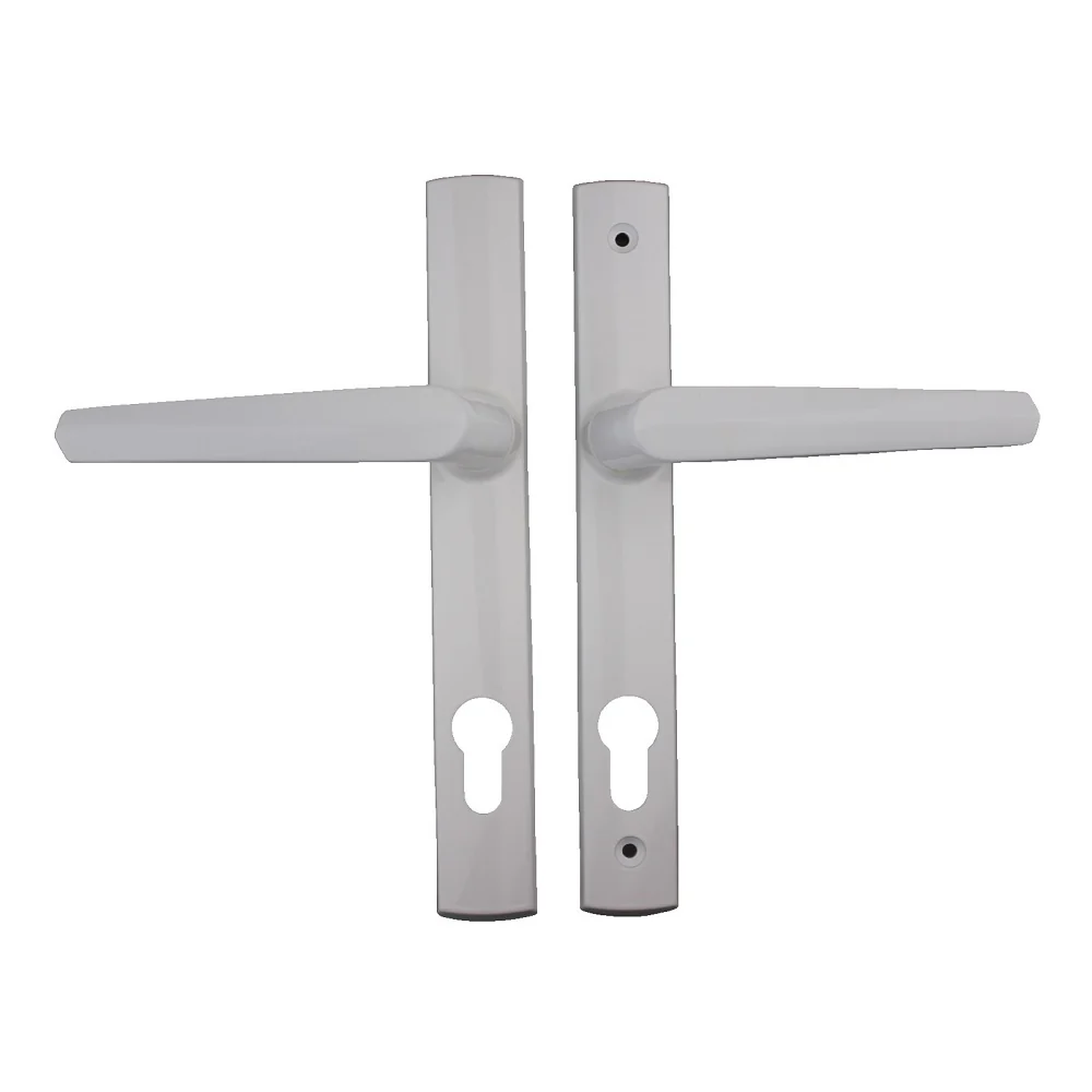 Lockwood Door Lock Pack Induro Mortice Palladium Aria Levers White with Cylinder - Image 4