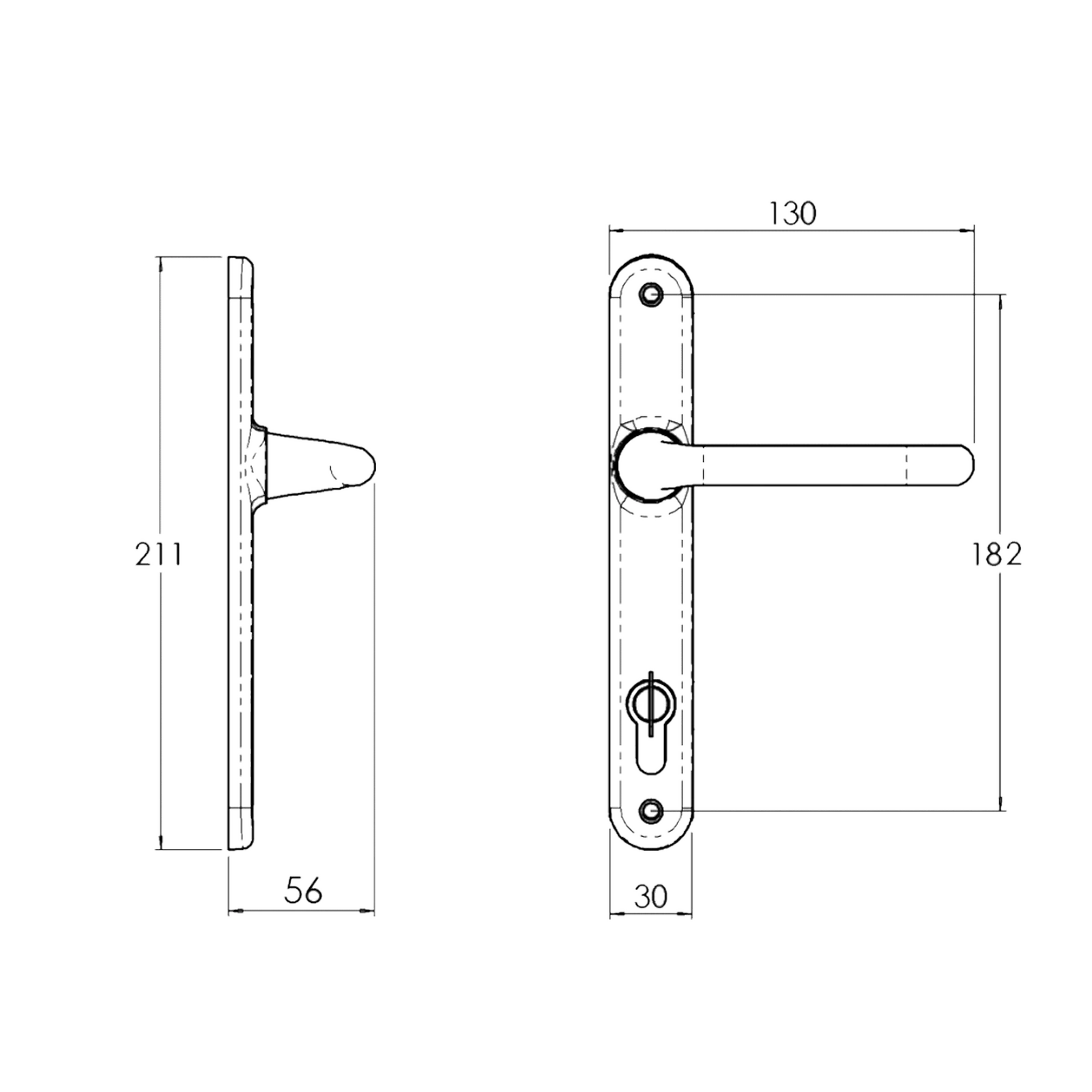 Lockwood Door Lock Pack Induro Mortice Verona Levers Pearl White with Cylinder - Image 5