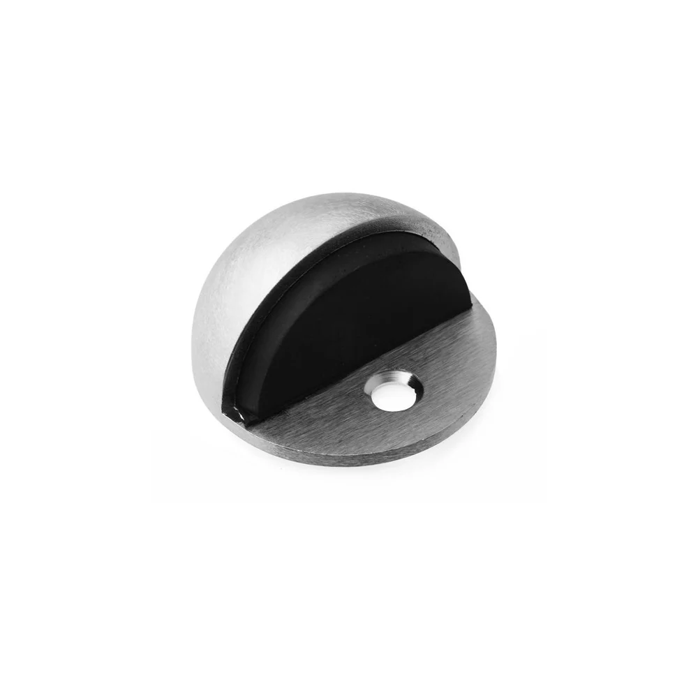 Lockwood Door Stop A290SC Half Moon Floor Mounted Satin Chrome