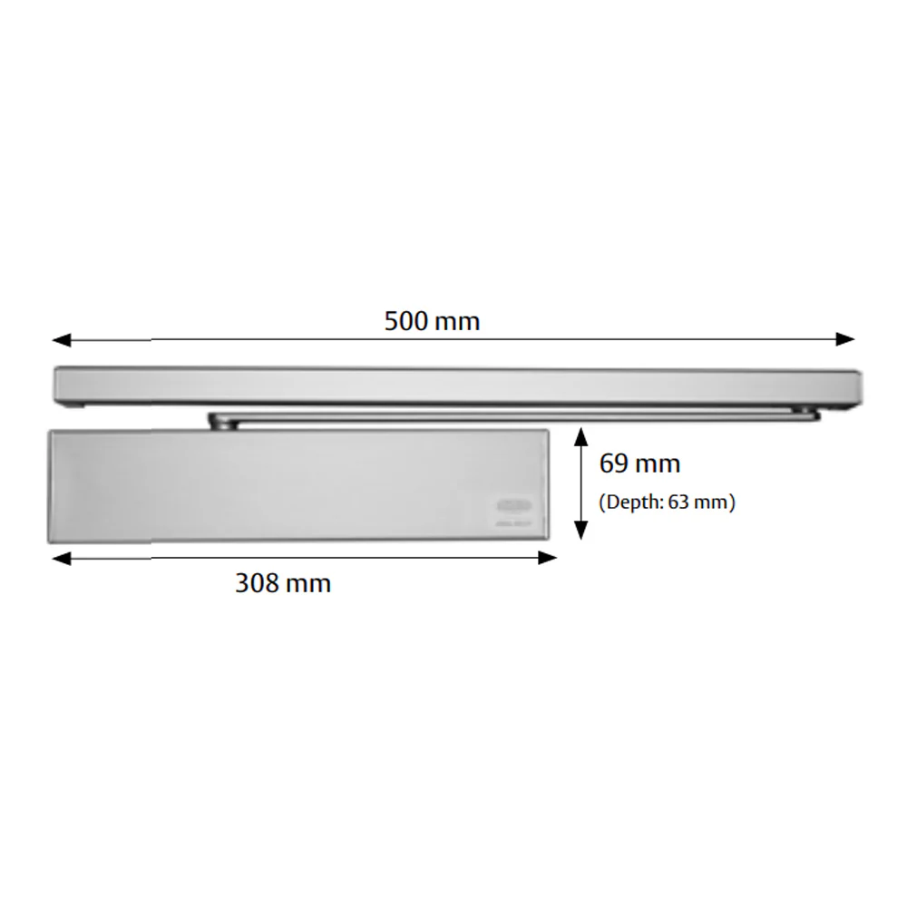 Lockwood EN1-6 Cam Action Door Closer - Available in Various Finishes - Image 2