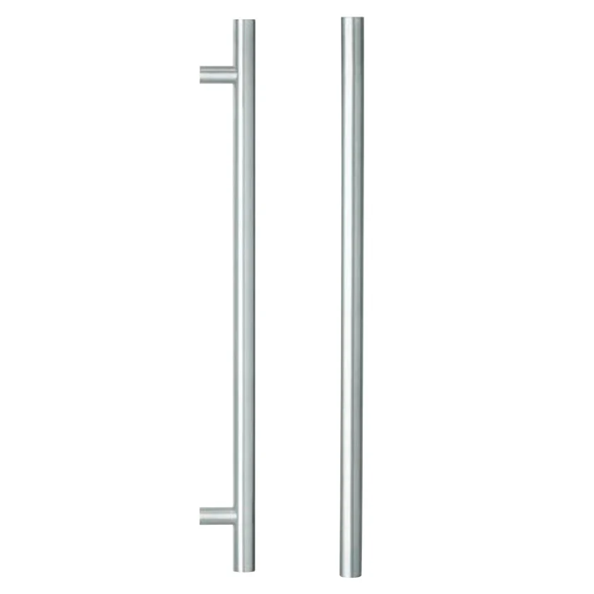 Lockwood Entrance Pull Handle 450mm Satin Stainless Steel Pair 142X450SSS