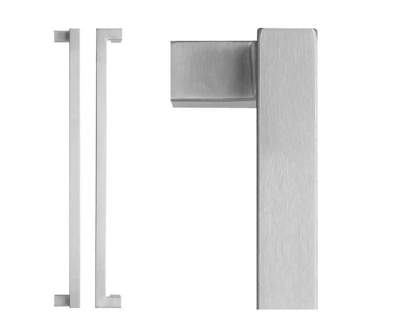 Lockwood Entrance Pull Handle 450mm Satin Stainless Steel Pair 146X450SSS - Image 2
