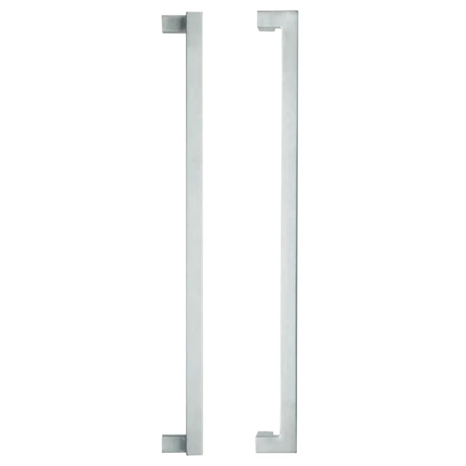 Lockwood Entrance Pull Handle 600mm Satin Stainless Steel Pair 146X600SSS