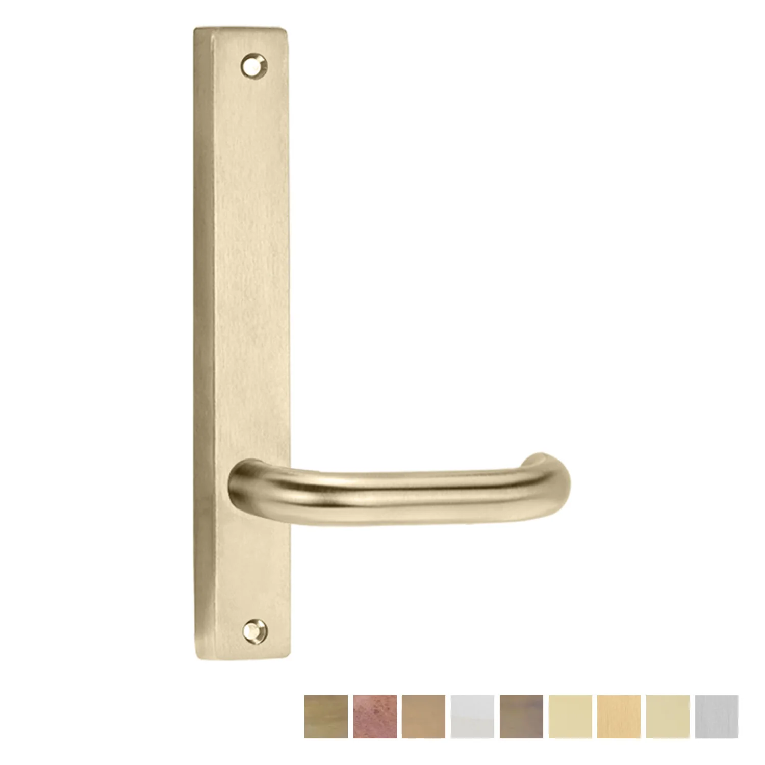 Lockwood Furniture Narrow Square End Plate Visible Fix with 70 Lever - Available in Various Finishes