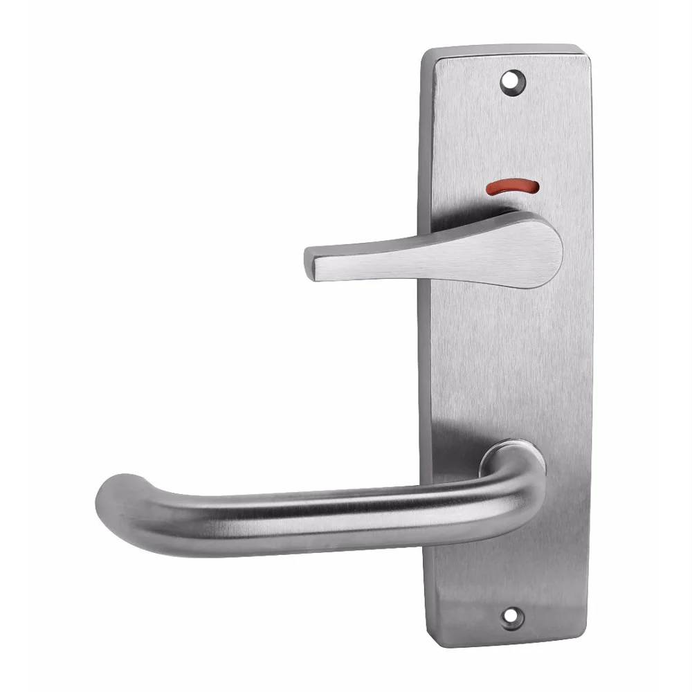 Lockwood Furniture Square End Plate w/ Privacy Indicator Disabled Turn and 70 Lever Satin Chrome