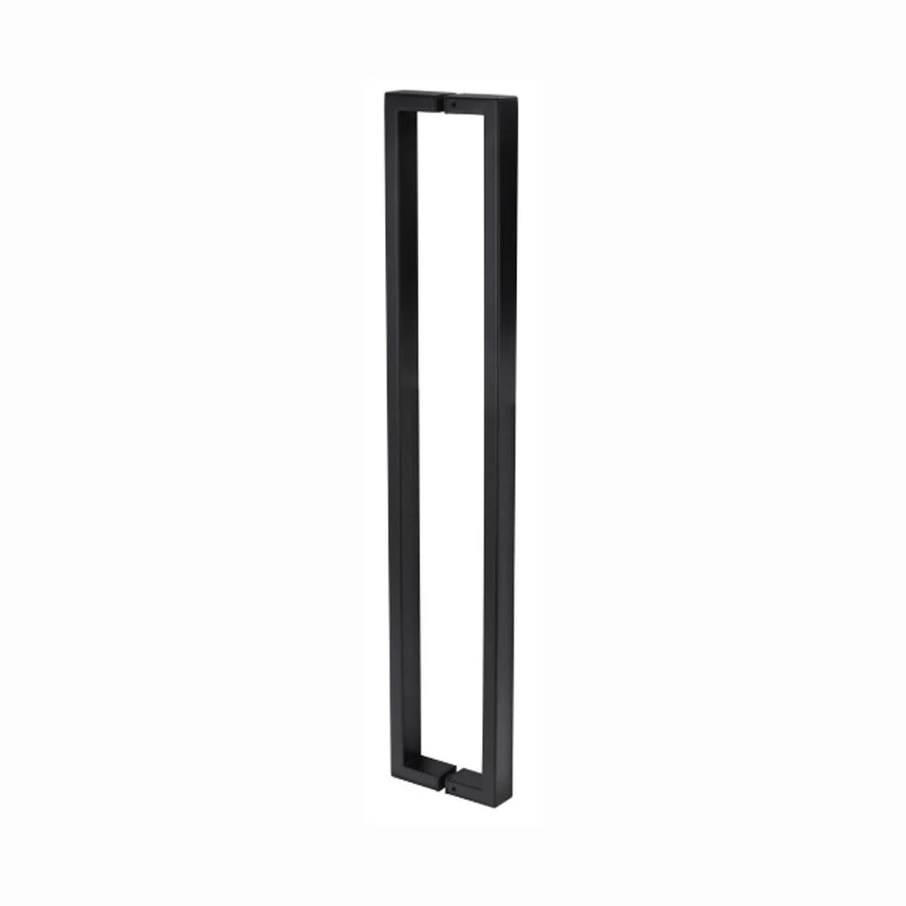 Lockwood Nero 143 Entrance Door Pull Handle Pair Matt Black - Available in 450mm and 600mm - Image 3