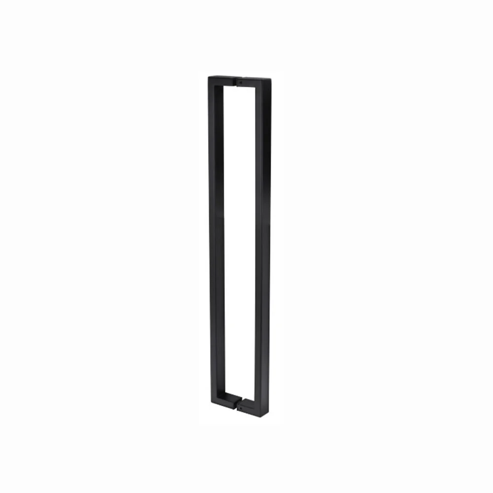 Lockwood Nero 143 Entrance Door Pull Handle Pair Matt Black - Available in 450mm and 600mm - Image 4