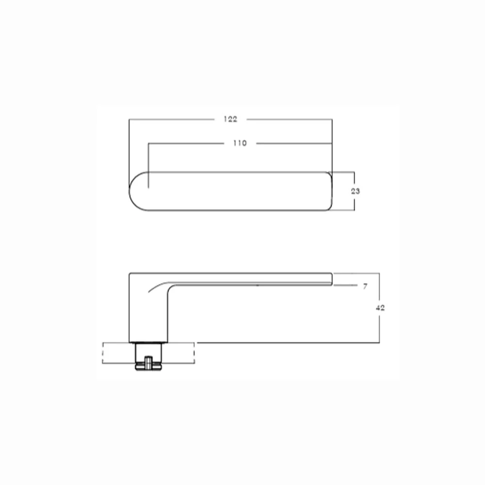 Lockwood Nexion Vision Mechanical Door Handle Lever 3 - Available in Various Finishes - Image 3