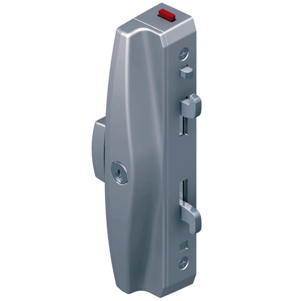 Lockwood Onyx Sliding Patio Door Lock Slim Inner & Outer Pull Silver 9A3A2/5PSIL - Image 2