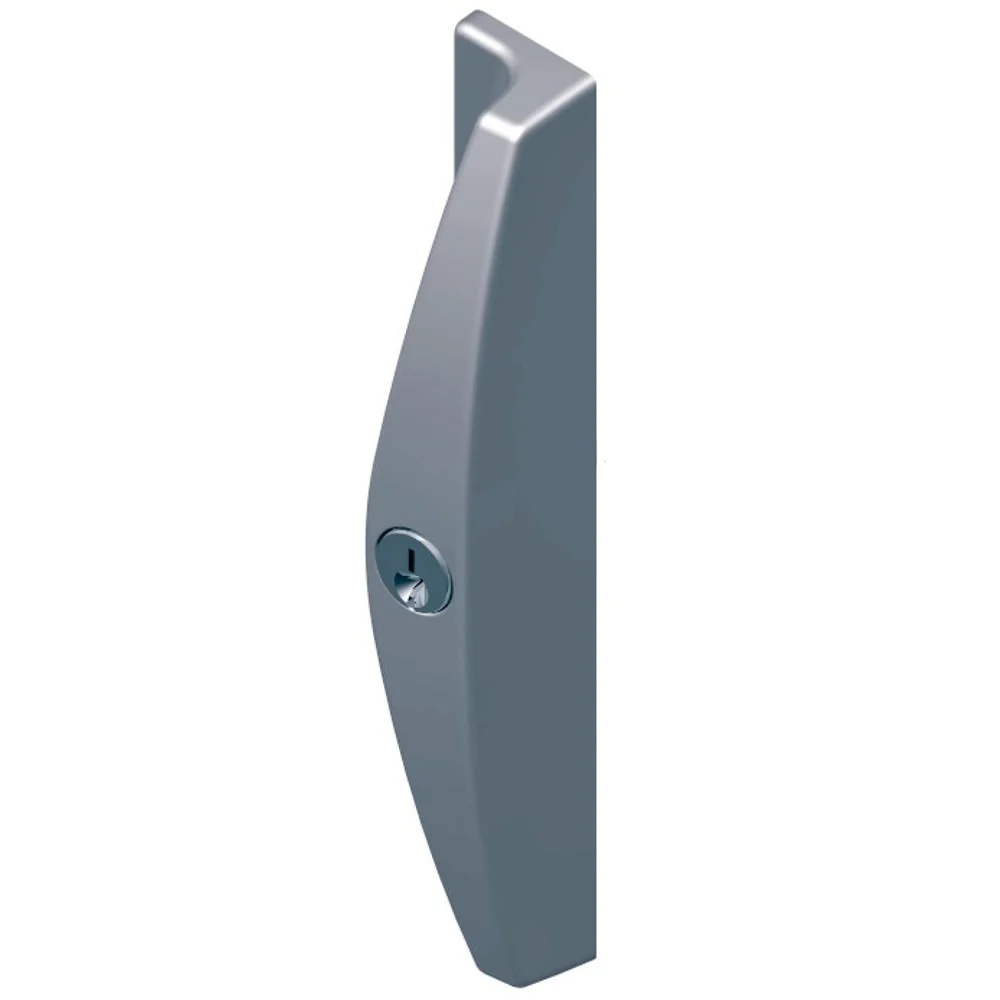 Lockwood Onyx Sliding Patio Door Lock Slim Inner & Outer Pull Silver 9A3A2/5PSIL - Image 3