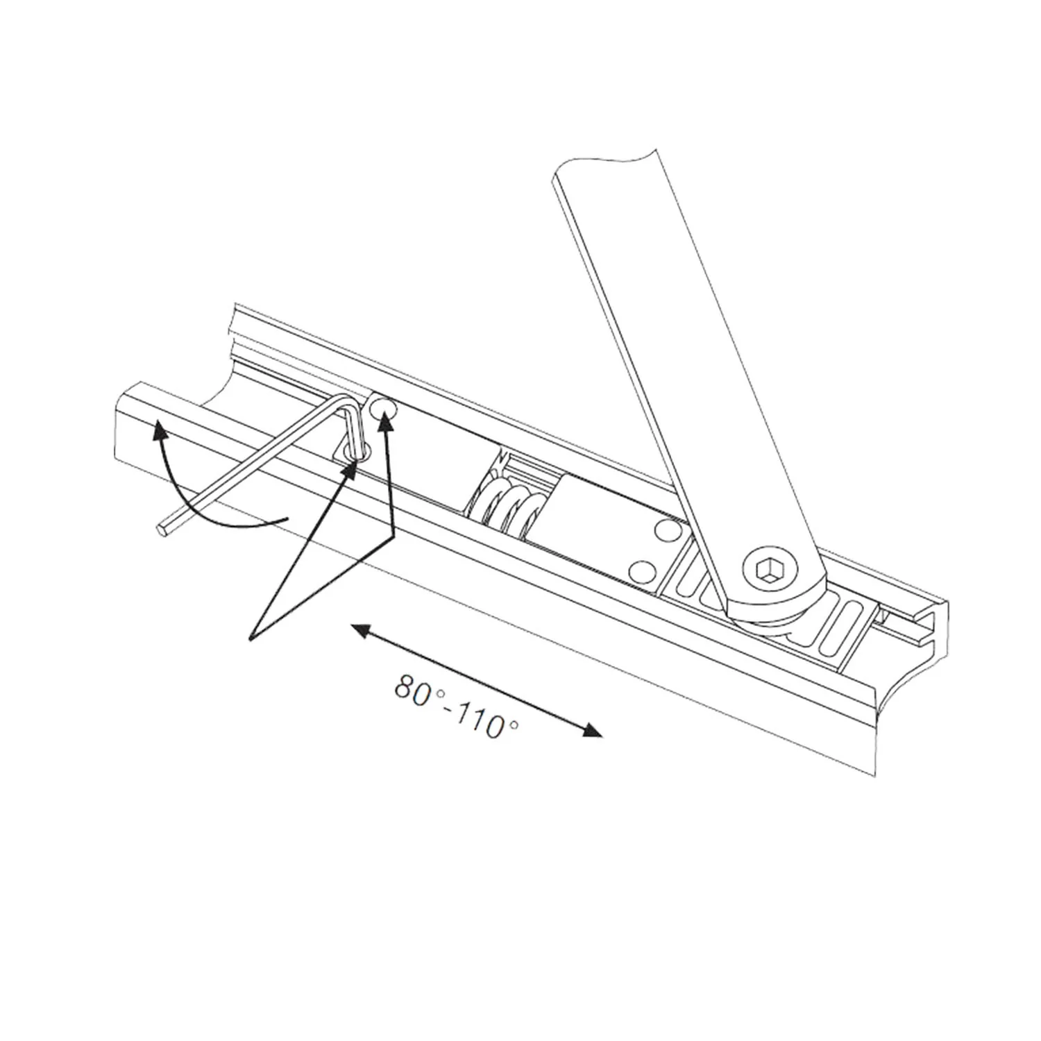 Lockwood Opening Damper Fire Rated Suits 2616 and 2615 Door Closer 2616-153 - Image 2