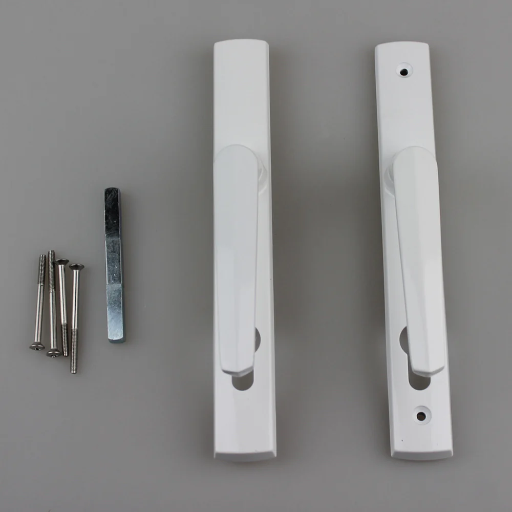 Lockwood Palladium Door Handle Aria Lever On Long Plate White PL4/85/27/PPCWHITE - Image 5