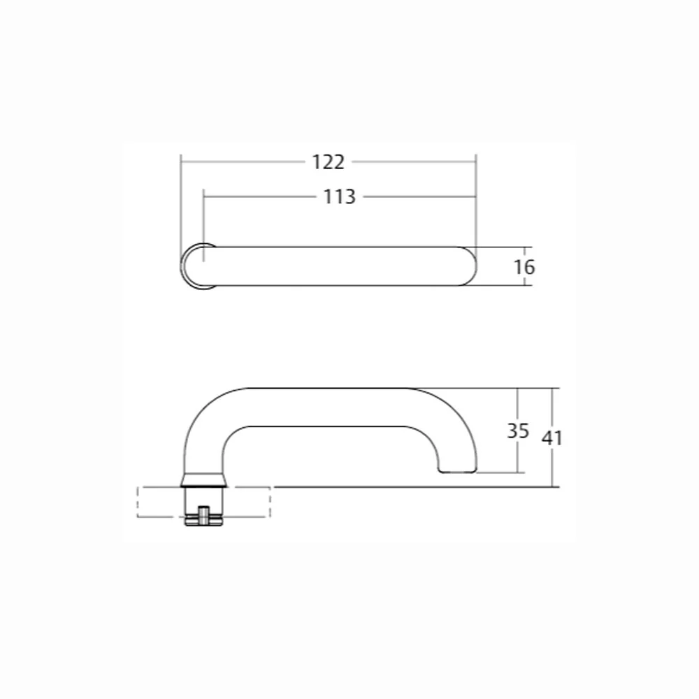 Lockwood Palladium Door Handle Double Cylinder Set 85mm Pitch & 37 Lever PL4/85/37SP - Image 3