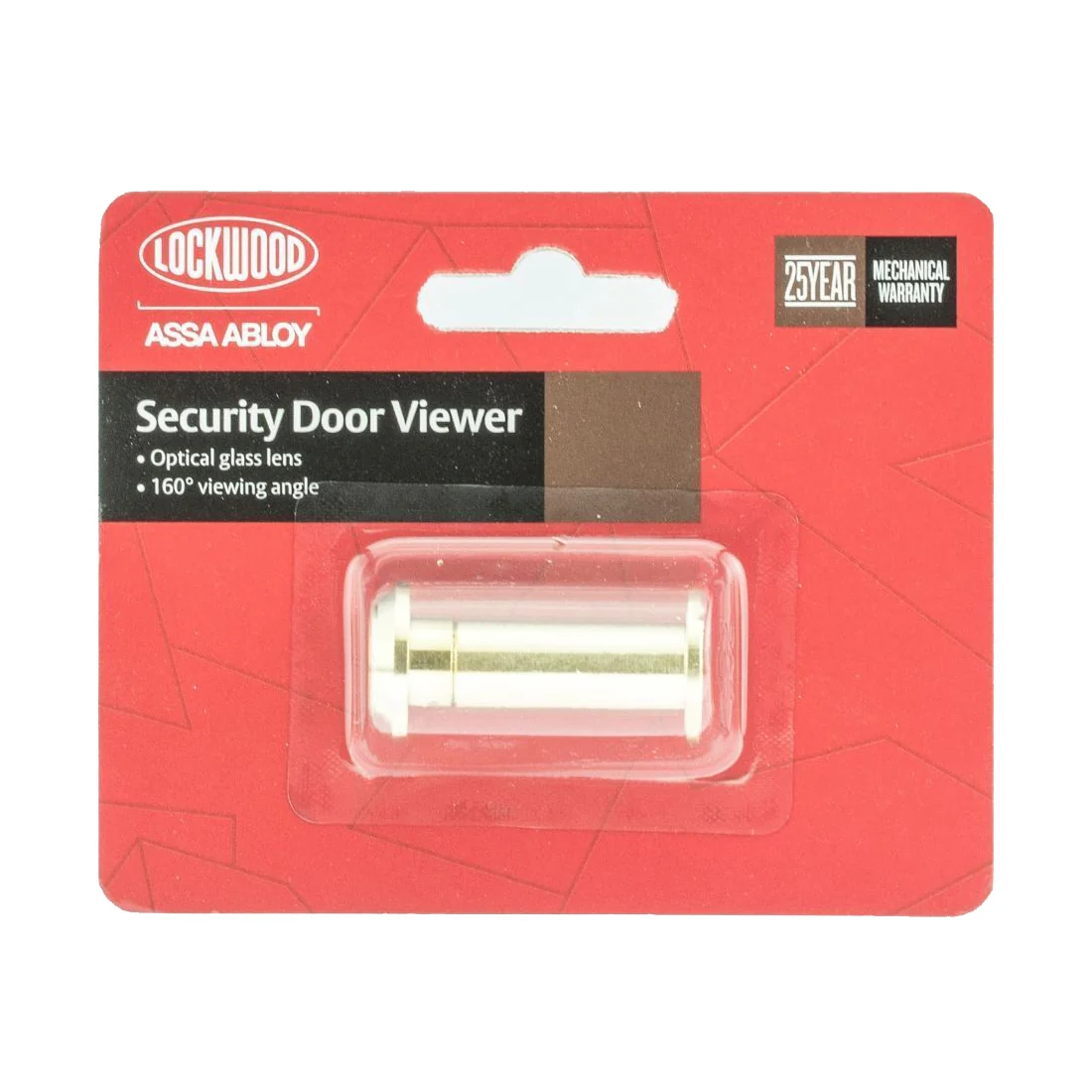 Lockwood Security Door Viewer 160° Polished Brass 4 Hour Fire Rated 160PBDP - Image 2