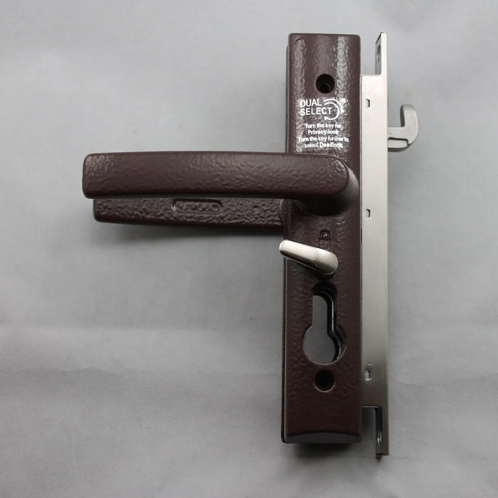 Lockwood Security Screen Door Lock 8654 Brown No Cylinder - Image 3